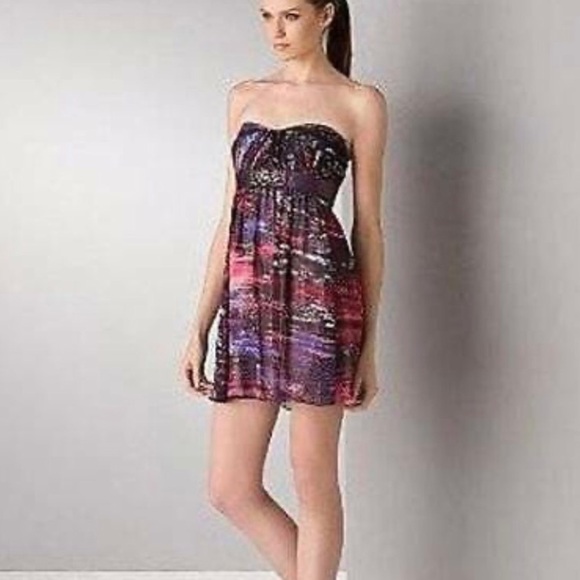 BCBG Max Azria Azaeleacom Cocktail Dress size 10 (fits like 6) - Picture 3 of 12